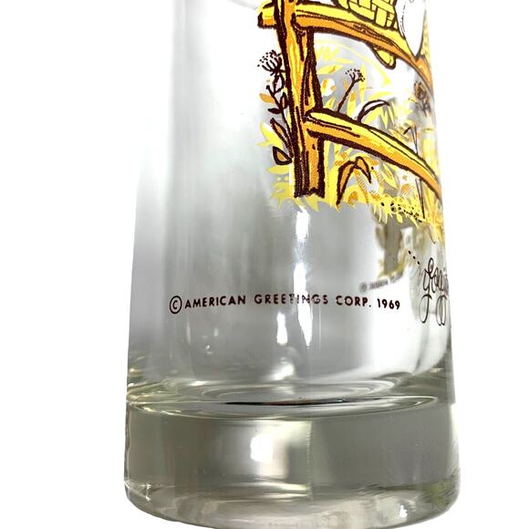 Two 60's Holly‎ Hobbie Girl Glasses American Greeting Water Tumblers Vintage - Picture 2 of 7